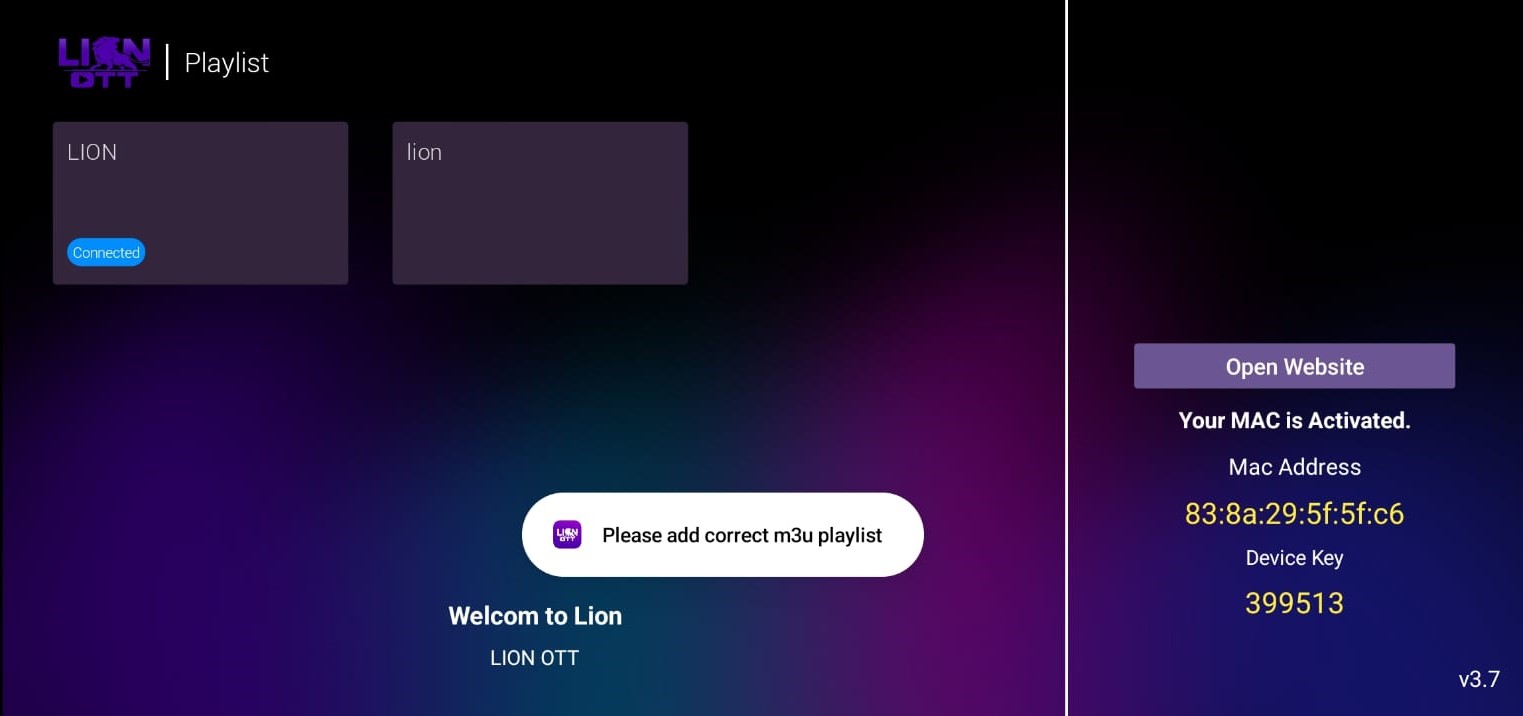 LION OTT APK | LION IPTV APP 2